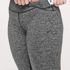 Lulu lemon Black and White Speckled Leggings